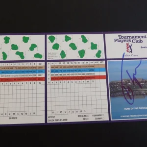 Ty Tryon Signed Auto'd Golf Scottsdale AZ Scorecard Beckett Guaranteed #2