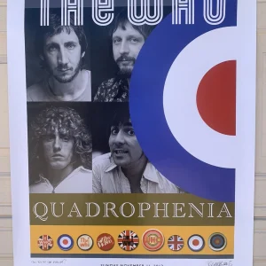 The Who 2012 Signed Autographed 22x32 Lithograph Poster Certified READ