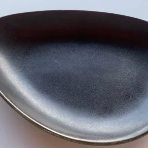 Bon Chef Tavola Eros 10" x 7" Porcelain Organic Oval Dinner Plate