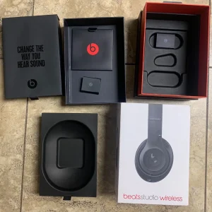 Beats Studio2 Headphones (Empty Box Only) by Dr. Dre Over the Ear Black Wireless