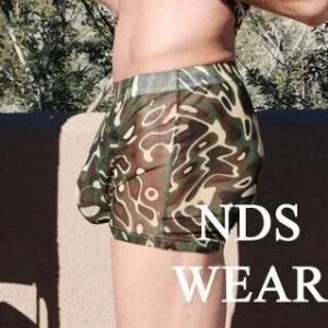 NDS Mesh Boxer Men Underwear Camouflage Camo S