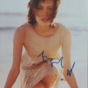 ANGELINA JOLIE SIGNED AUTOGRAPH 8X10 PHOTO - YOUNG SEXY LARA CROFT, MALEFICENT