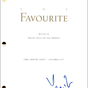 Yorgos Lanthimos Signed Autograph The Favourite Full Movie Script Screenplay