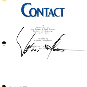 William Fichtner Signed Autograph Contact Movie Script Screenplay - Kent Clarke