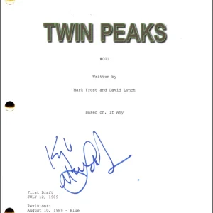 Kyle MacLachlan Signed Autograph Twin Peaks Pilot Script Screenplay w/ JSA COA