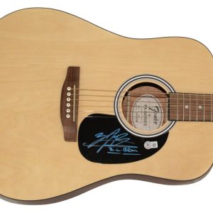 Zach Bryan Signed Autograph Fender Acoustic Guitar - Country Music Beckett COA