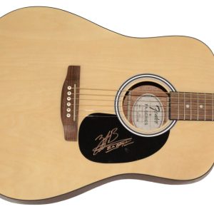 Zach Bryan Signed Autograph Fender Acoustic Guitar - American Heartbreak BAS COA