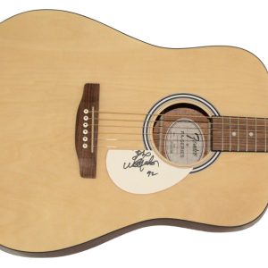 Willie Nelson Signed Autograph Fender Acoustic Guitar - Outlaw Country JSA COA