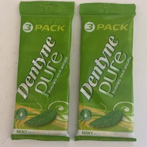 Dentyne Pure Mint w/Melon Accents Sugar Free Gum 6 Packs 9 Pcs 54 Total