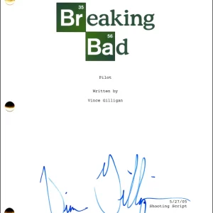 Vince Gilligan Signed Autograph Breaking Bad Pilot Script Screenplay JSA COA