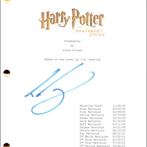 Tom Felton Signed Autograph Harry Potter Sorcerer's Stone Script - Draco Malfoy
