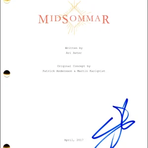 Will Poulter Signed Autograph Ari Aster Midsommar Full Movie Script Screenplay