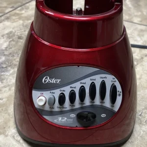 Oster 12 Speed Blender 6844 Red metal drive Replacement Motor Base Only Works
