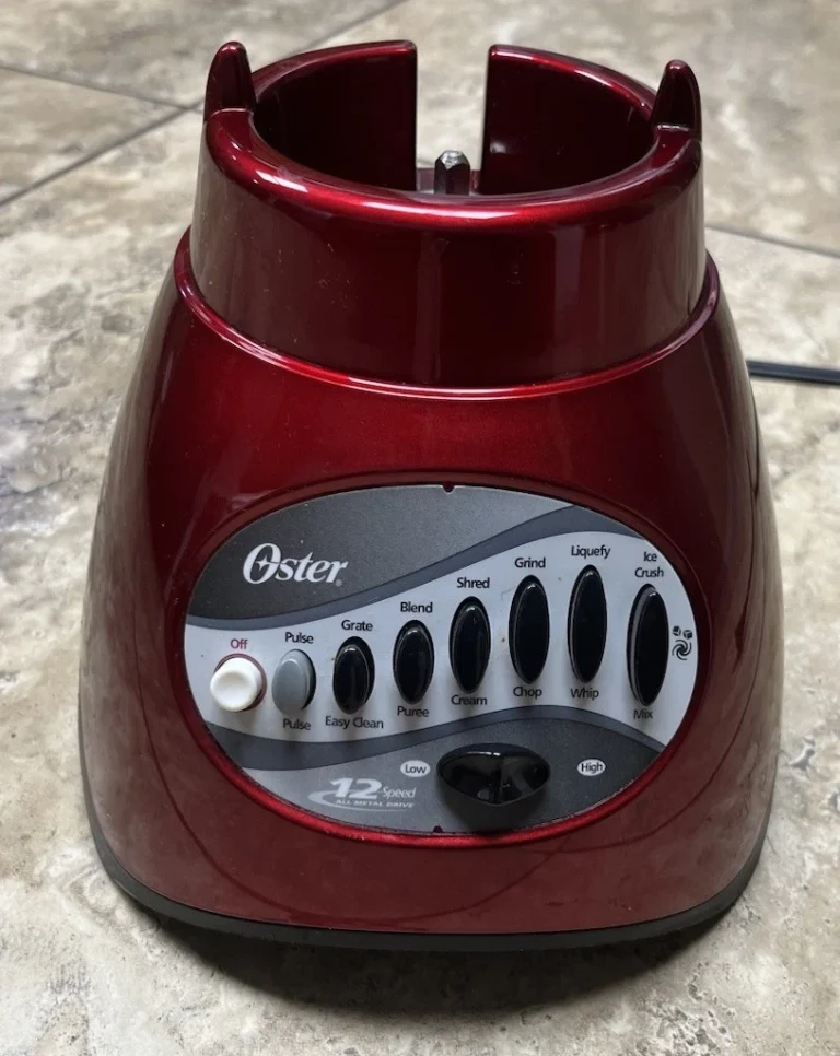 Oster 12 Speed Blender 6844 Red metal drive Replacement Motor Base Only Works