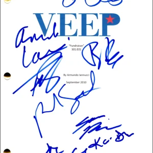 Veep Full Cast Signed Autograph Pilot Script Screenplay - Julia Louis-Dreyfus +7