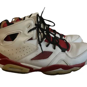 2013 Nike Air Jordan Flight Club Men’s Size 11  White Red Black 555475–101