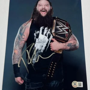 BRAY WYATT SIGNED WWE THE FIEND 8x10 PHOTO w/VIDEO PROOF & BECKETT BAS COA