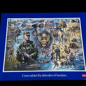 United States US Army USA Coors Beer George Skypeck Artist Poster Perfect Gift