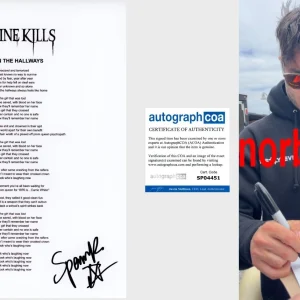 SPENCER CHARNAS SIGNED ICE NINE KILLS HELL IN THE HALLWAYS LYRIC w/PROOF COA