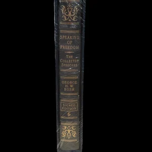 George H. W. Bush US President Easton Press Signed Leather Autograph Book Sealed