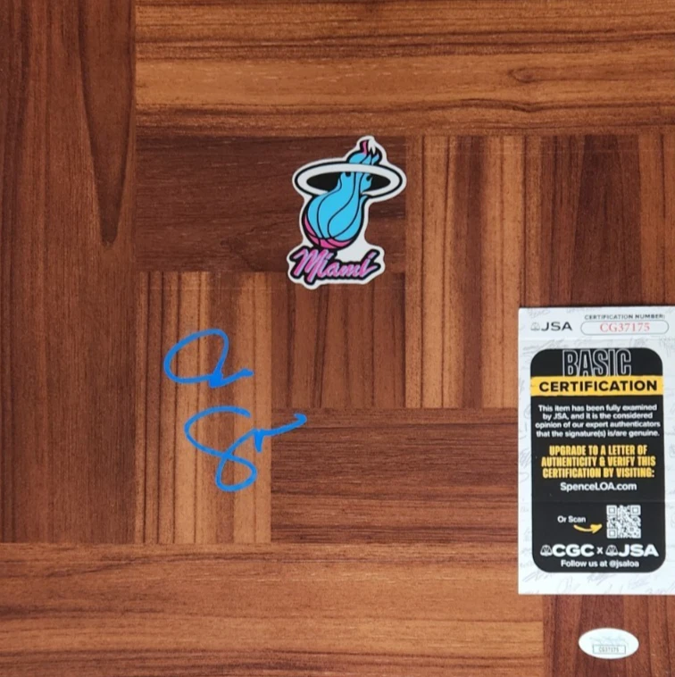 Erik Spoelstra Signed Floorboard w/ JSA COA #CG37175 Miami Heat