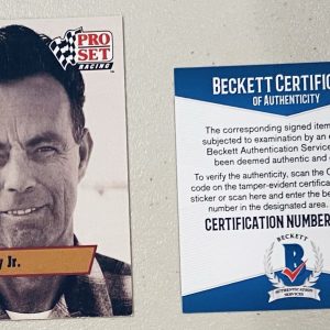Ralph Moody Jr Signed Autographed 1991 Pro Set Card #L22 Beckett BAS NASCAR HOF