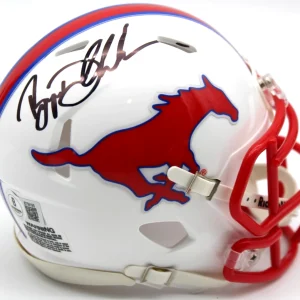 Bryson DeChambeau Signed SMU Mustangs Mini Football Helmet w/Beckett BAS BT56195