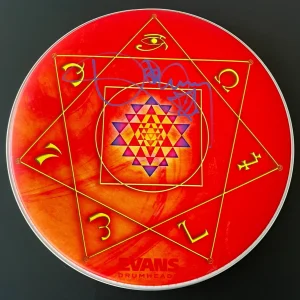 DANNY CAREY TOOL SIGNED AUTOGRAPH TOM TOM HEAD 14" EVANS DRUMHEAD & BECKETT COA