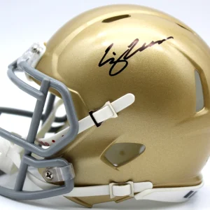 CJ Carr C.J. Notre Dame Fighting Irish Signed Mini Helmet w/Beckett BV10336