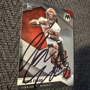 Chris Evans Signed Trading Card Autographed Bengals