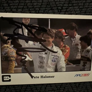 Signed Trading Card Indy 500 Car Indianapolis Pete Halsmer Autographed