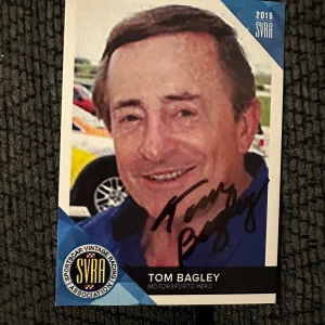 Signed Trading Card Indy 500 Car Indianapolis Tom Bagley Autographed