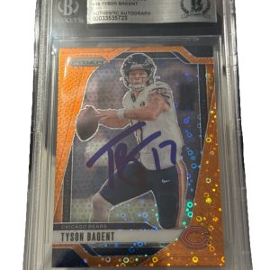 Tyson Bagent signed Chicago Bears 2024 Panini Prizm #46 Card Beckett 0003353723