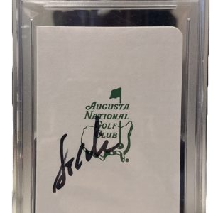 Stewart Cink signed (Augusta) Masters Score Card PSA/DNA Encapsulated 84650365