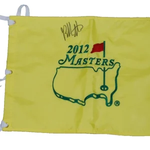 BUBBA WATSON signed (2012 MASTERS) Augusta Golf pin flag BECKETT BAS BQ88753