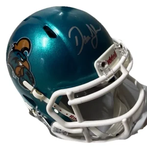 DUSTIN JOHNSON signed (Coastal Carolina University) mini helmet BECKETT BT56189