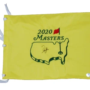 DUSTIN JOHNSON signed (2020 MASTERS) Augusta Golf pin flag BECKETT BAS BT56259