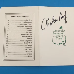Charles Coody 1971 Masters Champions Signed Auto Scorecard