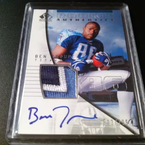 Ben Troupe 2004 SP Authentic Rookie 3-CLR Patch Jersey Auto /799