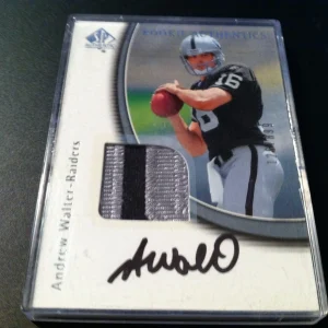 Andrew Walter 2005 SP Authentic Rookie 2-CLR Patch Jersey Auto /899