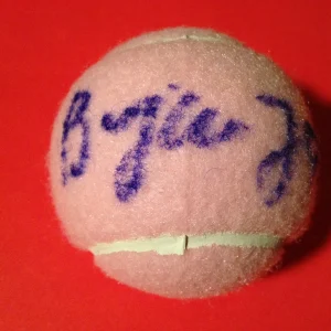 Bojana Jovanovski Pink Wilson Hope Cancer Research Tennis Ball Signed Auto