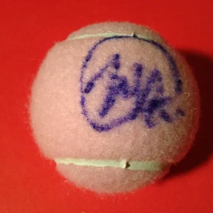 Misaki Doi Pink Wilson Hope Cancer Research Tennis Ball Signed Auto