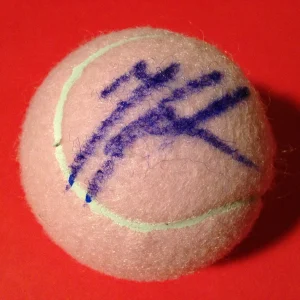 Kateryna Kozlova Pink Wilson Hope Cancer Research Tennis Ball Signed Auto