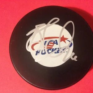 Blake Wheeler Olympic USA Hockey Signed Auto Puck