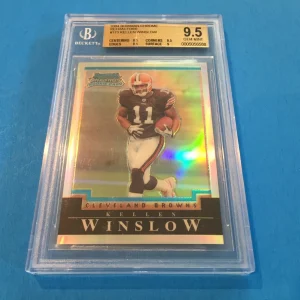 Kellen Winslow 2004 Bowman Chrome Refractors /500 Rookie BGS 9.5