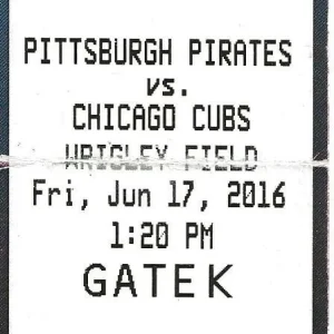 Willson Contreras Chicago Cubs MLB Debut 6/17/2016 Ticket Stub Wrigley Field