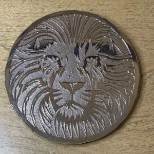 TODD SLATER SILVER Blank 4" Equinox LION Pin Limited Edition of 5 Signed IN HAND