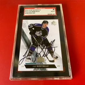 Luc Robitaille 2013-14 UD SP Authentic Card Signed Auto SGC Certified