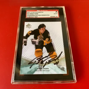 Brad Park Bruins HOF 2011-12 UD SP Authentic Card Signed Auto SGC Certified