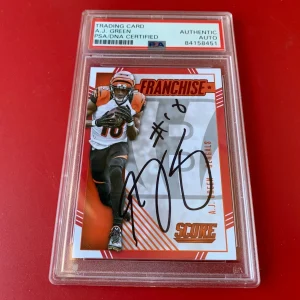 A.J. Green Bengals 2016 Score Franchise Card Signed Auto PSA/DNA ENCAPSULATED